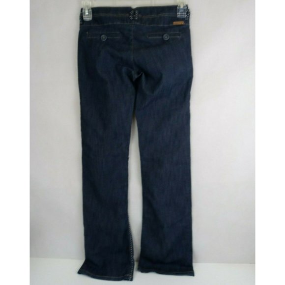 Watch LA Women's Thick Stitched Jeans With Big Button Accents Size 3 - Picture 3 of 9